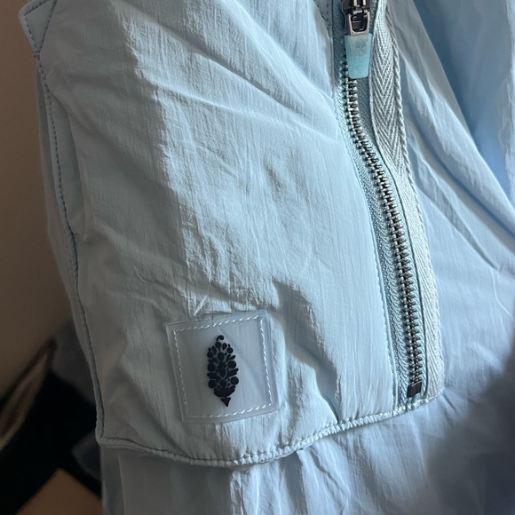 Free People Movement Outpost Boardwalk Blue Bomber Jacket NWT - Picture 4 of 7